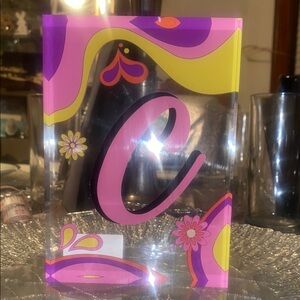 Colorful Acrylic Letter “C” block!
